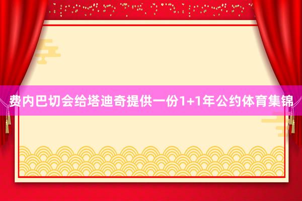 费内巴切会给塔迪奇提供一份1+1年公约体育集锦