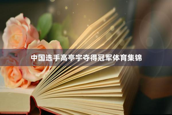 中国选手高亭宇夺得冠军体育集锦