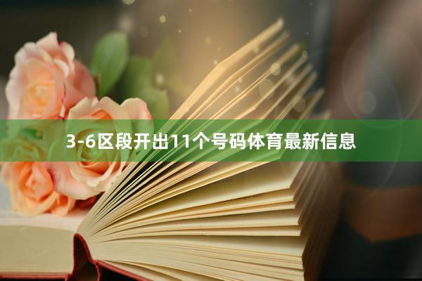 3-6区段开出11个号码体育最新信息