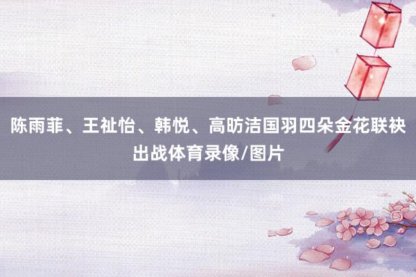 陈雨菲、王祉怡、韩悦、高昉洁国羽四朵金花联袂出战体育录像/图片