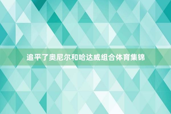 追平了奥尼尔和哈达威组合体育集锦