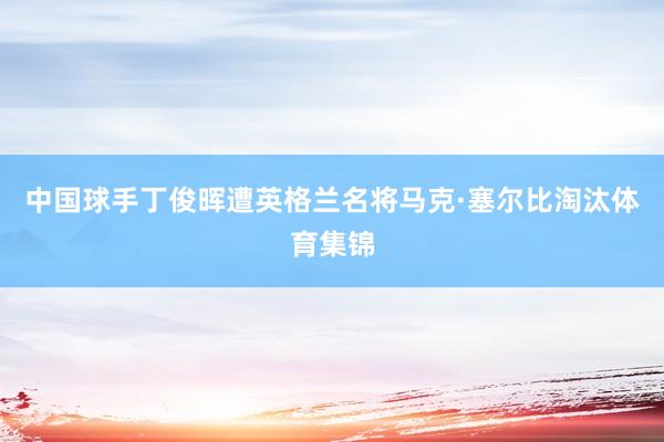 中国球手丁俊晖遭英格兰名将马克·塞尔比淘汰体育集锦