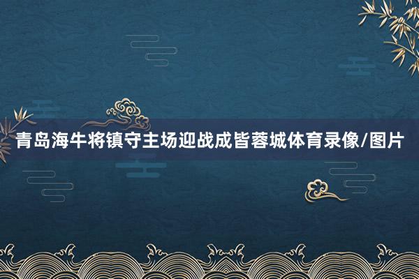 青岛海牛将镇守主场迎战成皆蓉城体育录像/图片
