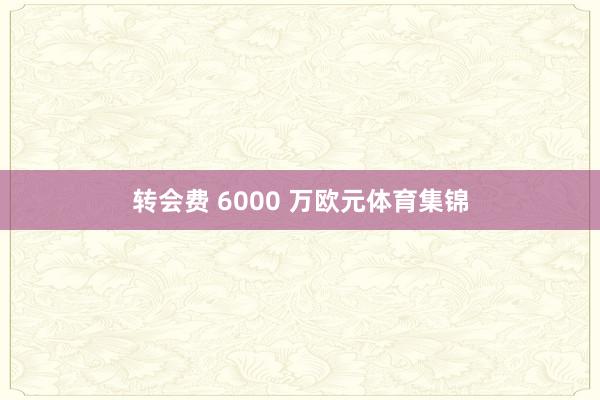 转会费 6000 万欧元体育集锦