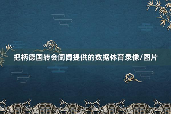 把柄德国转会阛阓提供的数据体育录像/图片