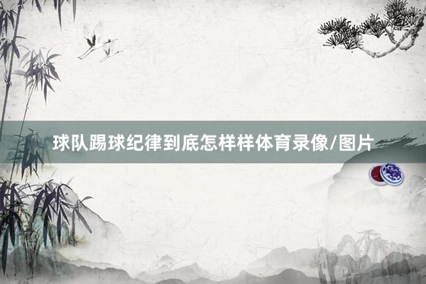 球队踢球纪律到底怎样样体育录像/图片