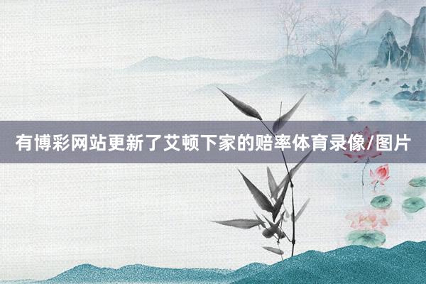 有博彩网站更新了艾顿下家的赔率体育录像/图片