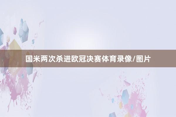 国米两次杀进欧冠决赛体育录像/图片
