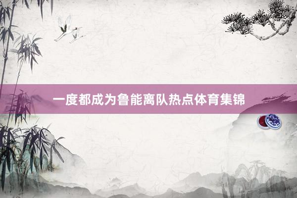 一度都成为鲁能离队热点体育集锦