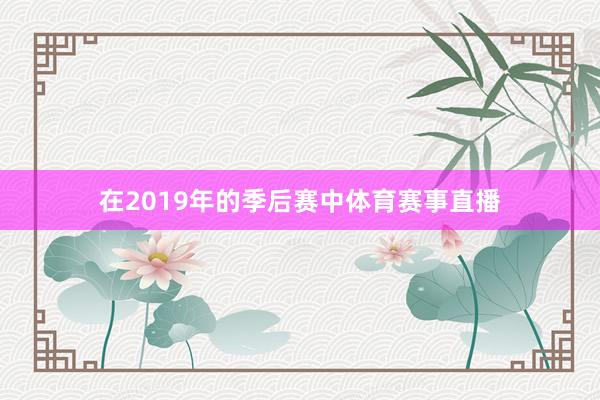 在2019年的季后赛中体育赛事直播