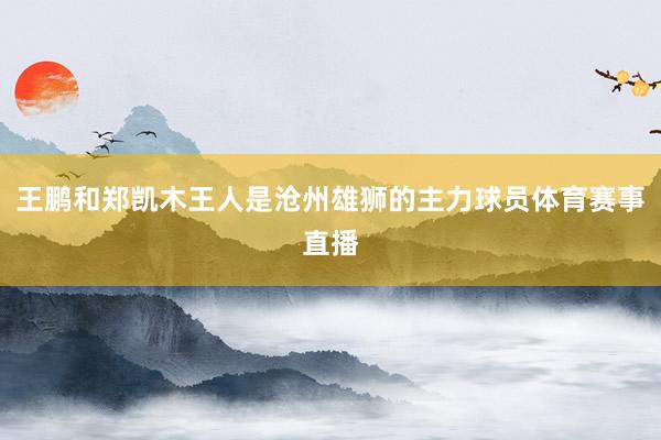 王鹏和郑凯木王人是沧州雄狮的主力球员体育赛事直播