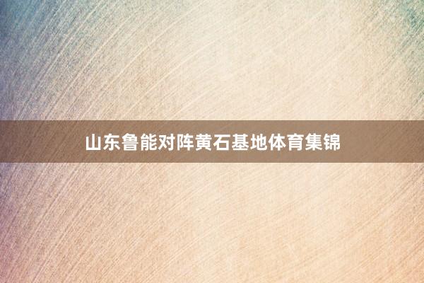 山东鲁能对阵黄石基地体育集锦