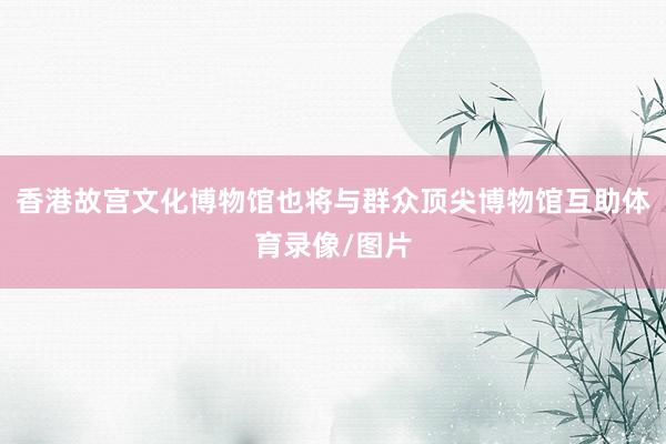 香港故宫文化博物馆也将与群众顶尖博物馆互助体育录像/图片