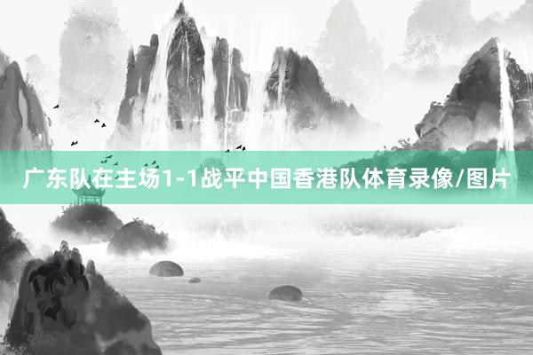广东队在主场1-1战平中国香港队体育录像/图片